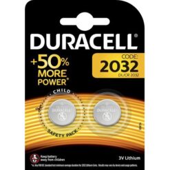 Ličio baterija CR2032 3V Duracell 2 vnt. pakuotėje (blisteris)