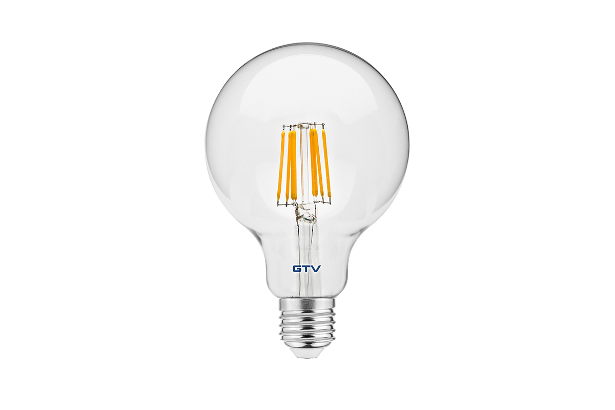 LD-G95FL8-30 LED 8W E27 G95 360* 3000K 810Lm lemputė FILAMENT