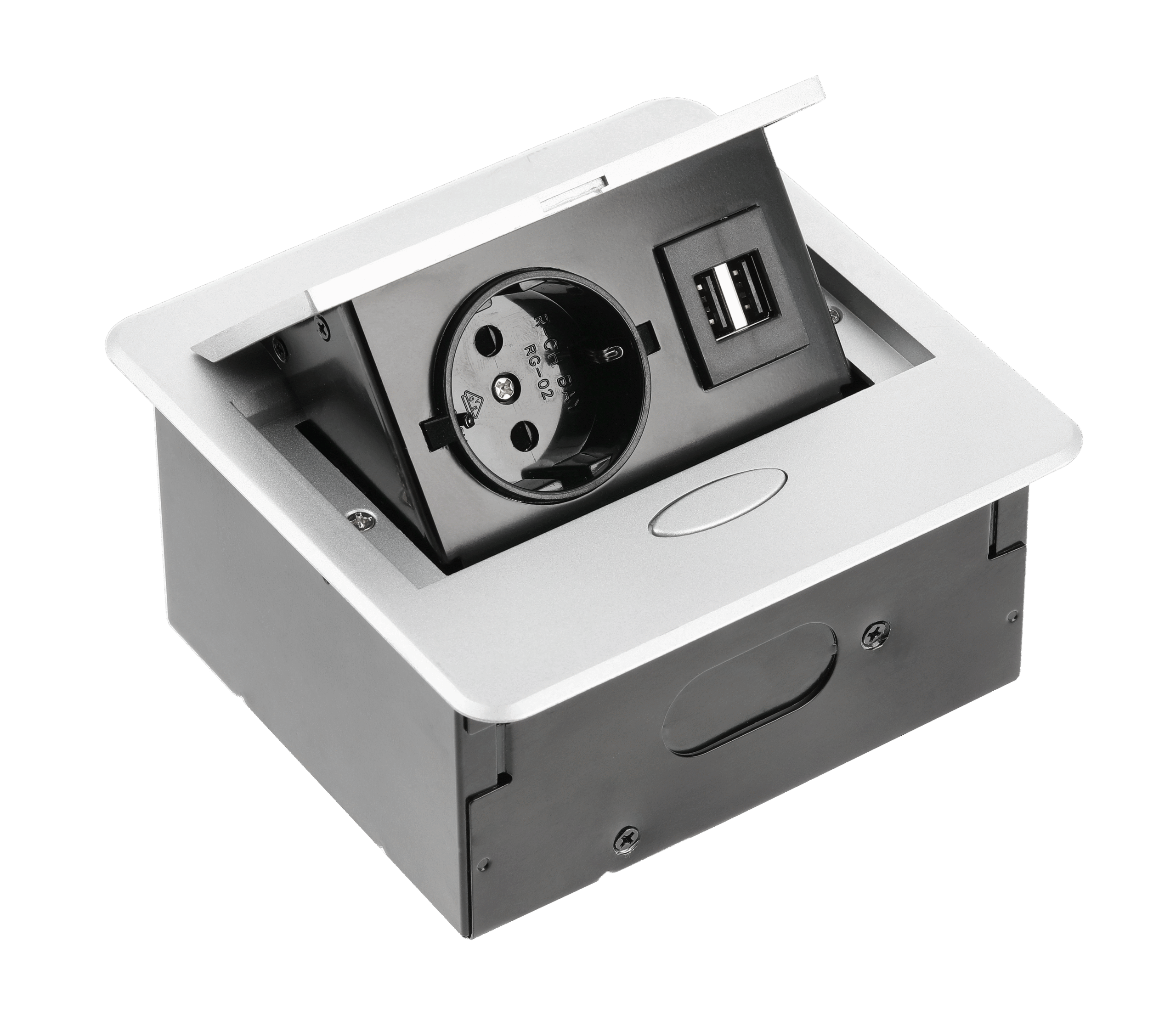 AE-PB1SAVA-53 AVARO 1x schuko , 2xUSB A, 1.5m laidas,i baldinių lizdų blokai