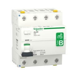 A9Z51463 Acti9 iID K srovės nuotėkio automatinis jungiklis 63A 4polis 30mA 400V Type B-EV
