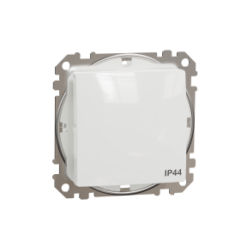 SDD211101 1 klavišo jungiklis be rėmelio, IP44, baltas Sedna Design