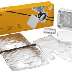 2010007 T60 HARS dėžutė + sandarinimo rinkinys, 100x100x48mm IP68, pilka