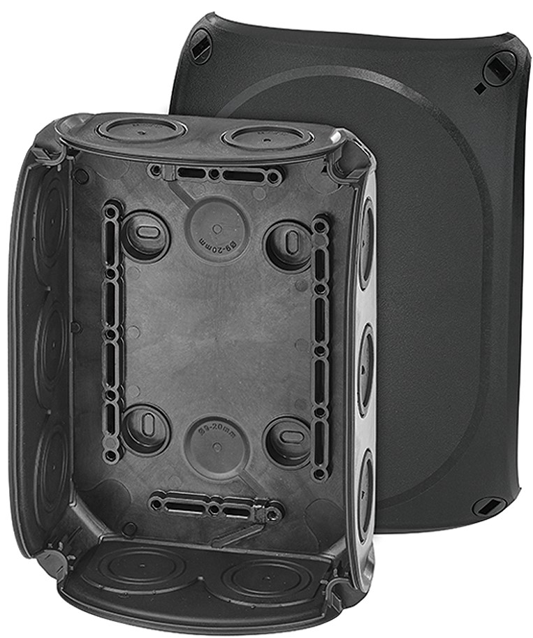 DK 1000 B Dėžutė 180x130x77mm IP66, juoda