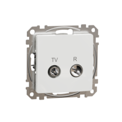 SDD111478R TV/R tarpinis lizdas 10dB, be rėmelio, baltos spalvos, Sedna Design