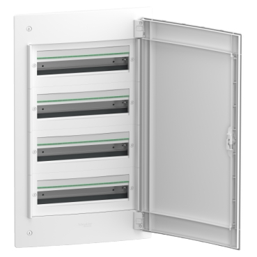 LVSXE418 PrismaSeT XS p/t skydas 72mod.4x18 IP40, baltos durelės