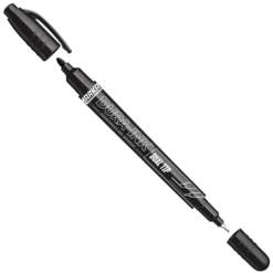 096283 Markeris DURA-INK DUAL TIP, juodas MARKAL