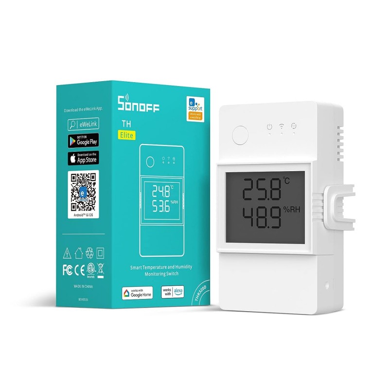 TH Elite išmanusis temperatūros ir drėgmės valdiklis Sonoff THR320D