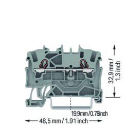 Alternative view of 2001-1201 rinklė 2x1.5(2.5)mm2 pilka