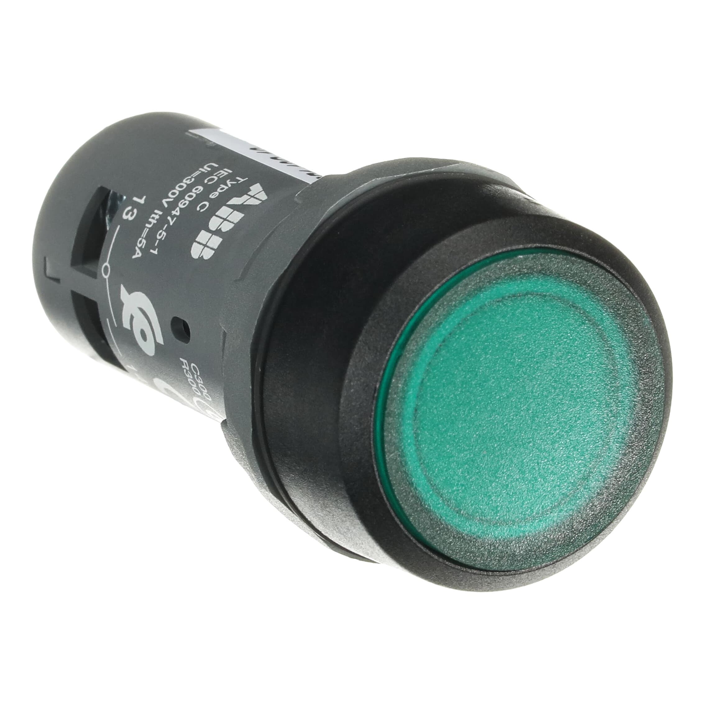 1SFA619100R1312 - CP1-13G-10 mygtukas 1NA su pašvietimu 230V ac/dc žalias