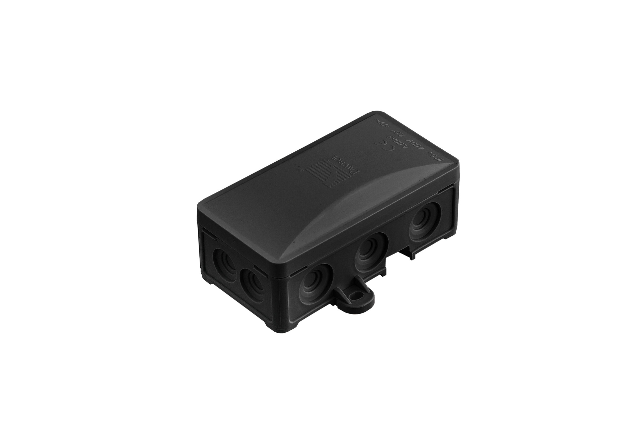 A.0063C Hermetinė instaliacinė dėžutė 90x45 IP54 juoda RAL9005 PAWBOL