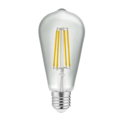 LD-ST64FL4-30 LED 6W E27 ST64 360* 3000K  600Lm lemputė FILAMENT