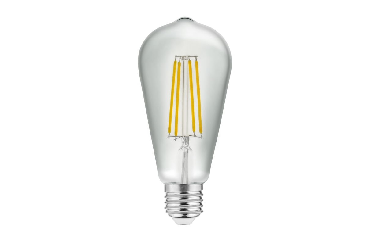LD-ST64FL4-30 LED 6W E27 ST64 360* 3000K 600Lm lemputė FILAMENT
