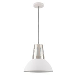 GTV-2508 ARTEMIA L  1*E27 IP20 Ø 34,5cm pakabinamas baltas šviestuvas
