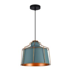 GTV-3574 GOA  1*E27 IP20 Ø 32 cm pakabinamas mėlynas/auksinis šviestuvas