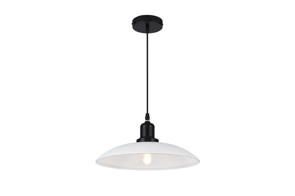 GTV-4499 HORIZON 1*E27 IP20 Ø 32 cm pakabinamas baltas šviestuvas
