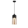 GTV-9300 LENDER 3  1*E27 IP20 Ø 18 cm pakabinamas juodas šviestuvas