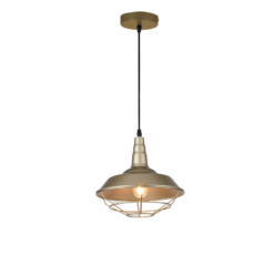 GTV-2362 SOLEN   1*E27 IP20 Ø 26,5 cm pakabinamas auksinis šviestuvas