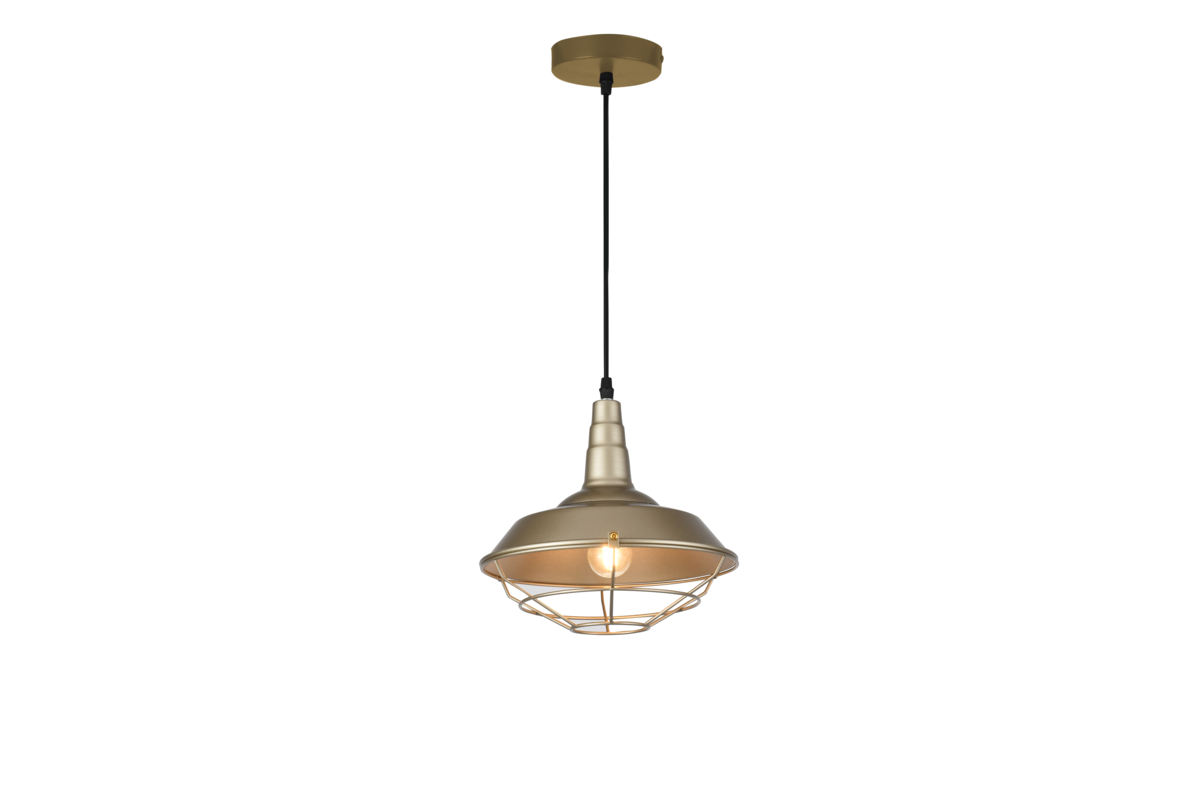 GTV-2362 SOLEN 1*E27 IP20 Ø 26,5 cm pakabinamas auksinis šviestuvas