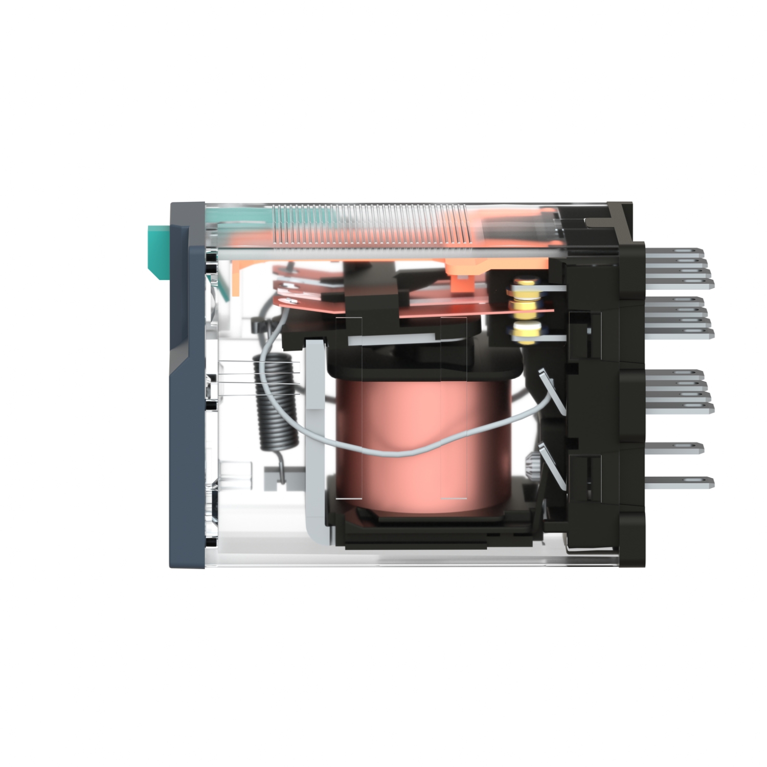 RXM-4AB1-P7 miniatiūrinė relė 4C/O 6A 230V AC (lizdas tarpinei relei RXZE-2M114) - Image 9