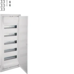 VU60NE paskirstymo skydas potinkinis 60 modulių IP30 VOLTA3 metalinės durelės ir rėmelis