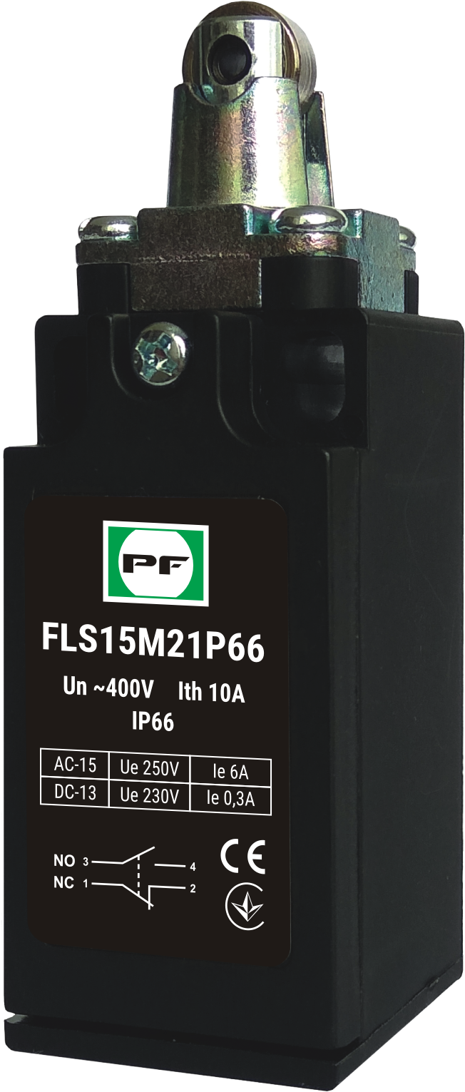 FLS 15M21 IP-66 NO+NC galinės padėties jungiklis