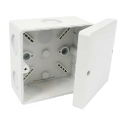 KSK 100 dėžutė 101x101x61mm IP66, įvadai 1xD20 ir 7xD25, pilka RAL7035, KA