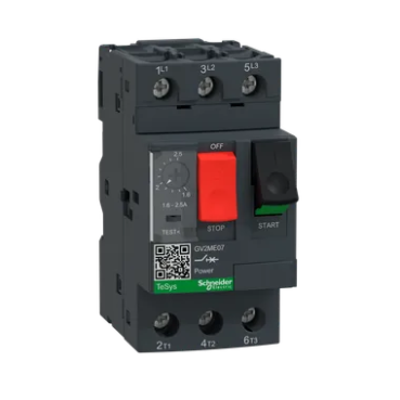GV2-ME07 variklio automatinis jungiklis 1.6-2.5A 0.75kW