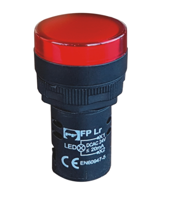 FP L24 r 24V AC/DC LED signalinė lemputė raudona