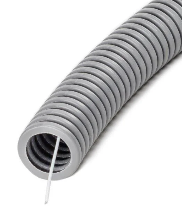 RKGLp 25 PVC vamzdis gofruotas su pratraukimo viela, 320N, pilkas (50) (444035)