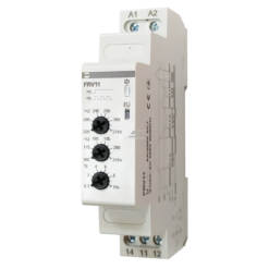 FRV11  1F įtampos kontrolės relė 165-275VAC 8A 1C/O DIN 1mod