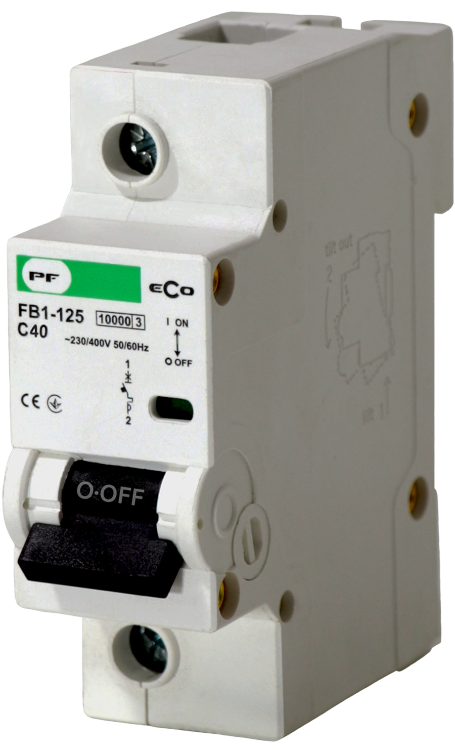 FB1-63 ECO Automatinis jungiklis 1P C 4A 6kA