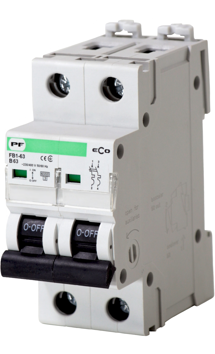 FB1-63 ECO Automatinis jungiklis 2P B 63A 6kA
