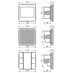 Alternative view of Vaizdo įrašų vidaus stotelė 2,7 colio, CD viryklė, dramblio kaulo spalvos