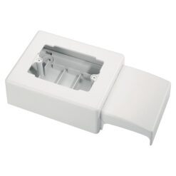 3 Modulių sienos adapterio dėžutė, 83,5 mm, c skylė