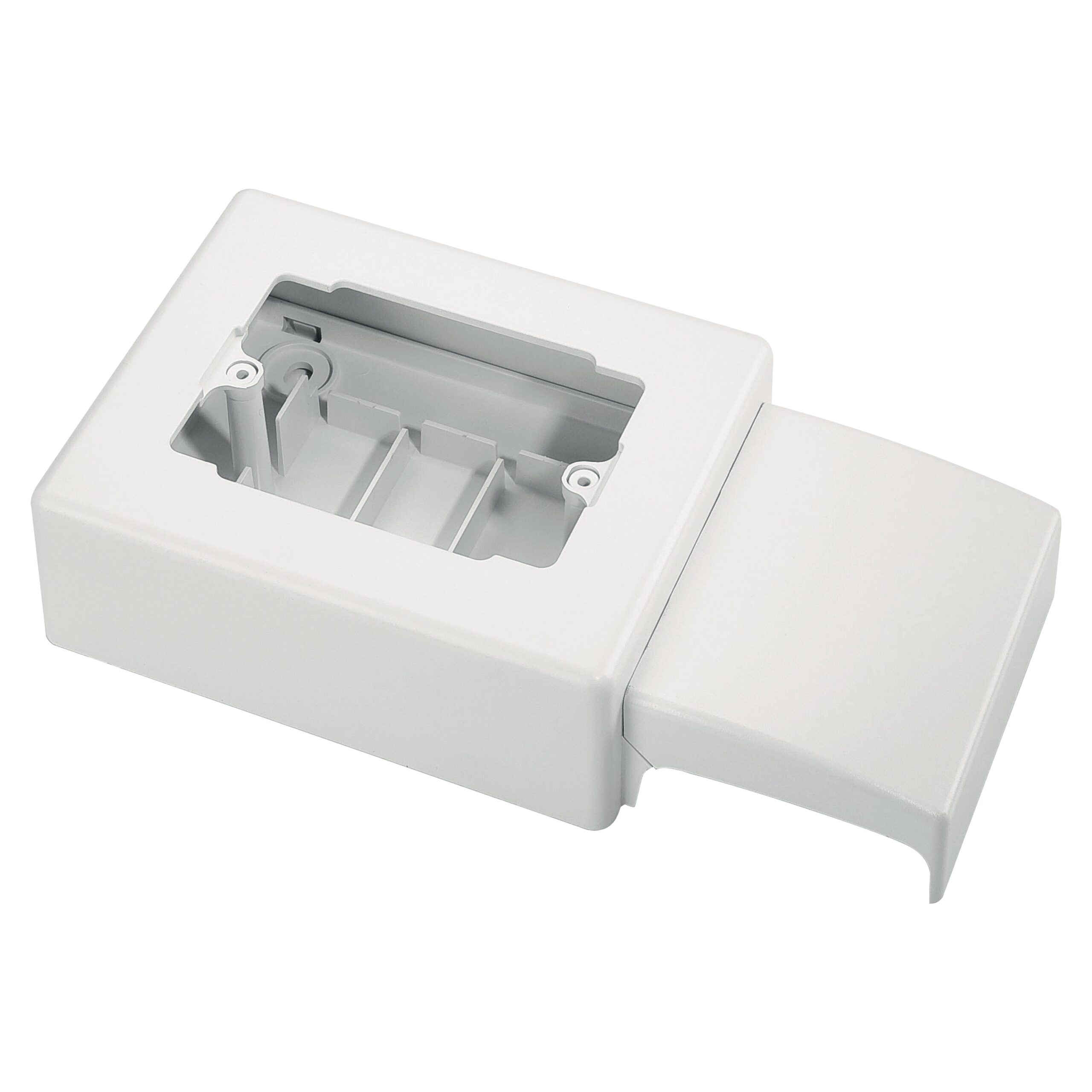 3 Modulių sienos adapterio dėžutė, 83,5 mm, c skylė