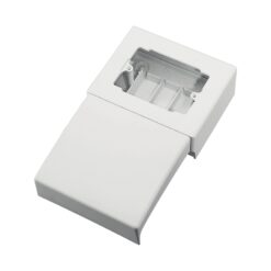 3 Modulių sienos adapterio dėžutė, 83,5 mm, c skylė