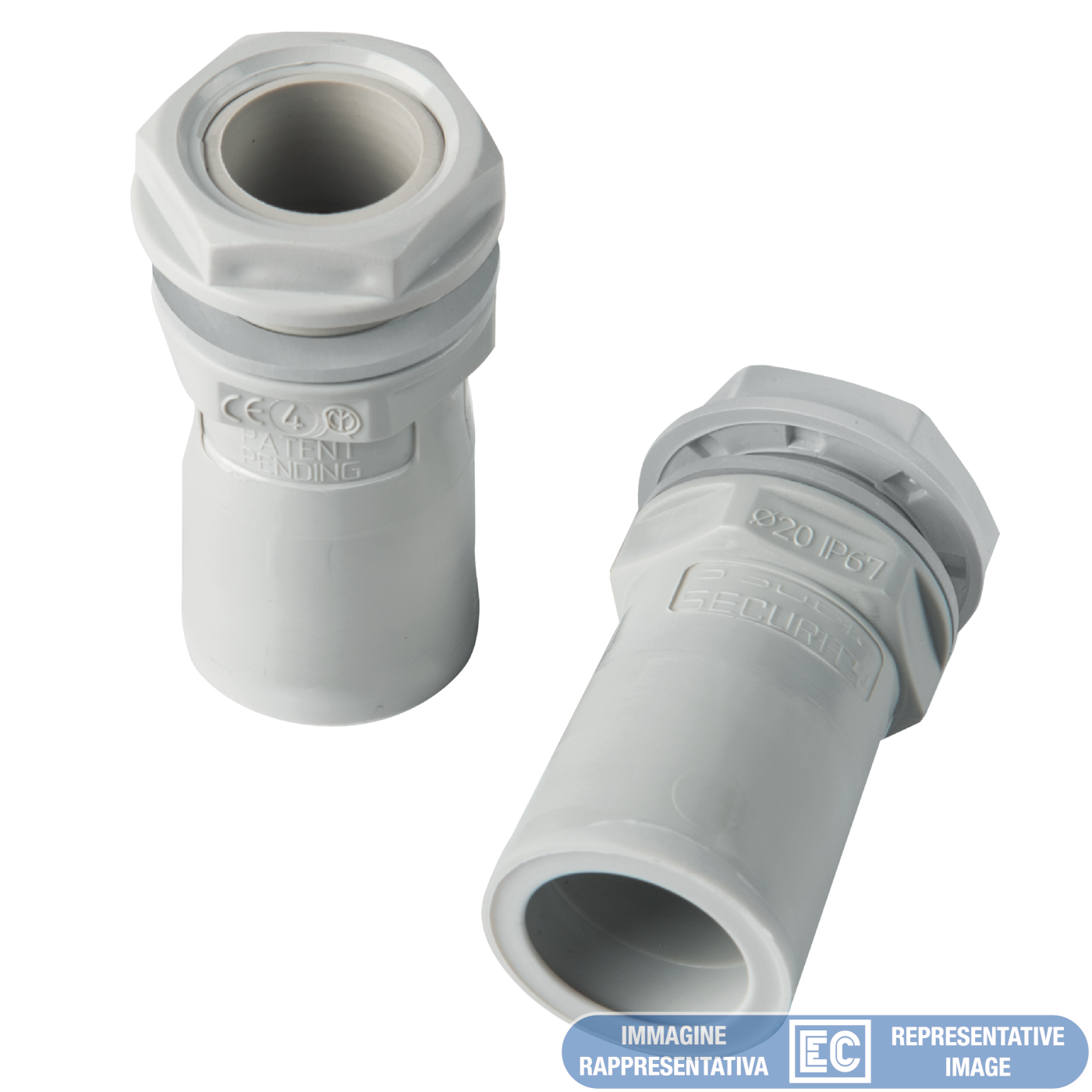Jungiamoji vamzdžių dėžutė ip67 ø32 mm - pilka - secu