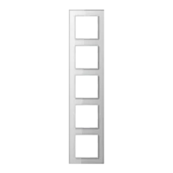 5 elementų stiklinis rėmelis, vertikalus ir horizontalus montavimas, stiklas, A CREATION, baltas (stiklas)