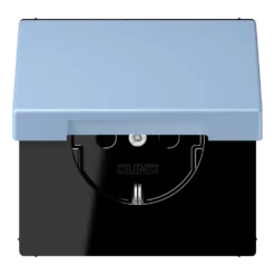 SCHUKO® lizdas, 16 A 250 V ~, atlenkiamas dangtelis, lakuotas termoplastiniu būdu, LS serija, išorinis moyen (32021)