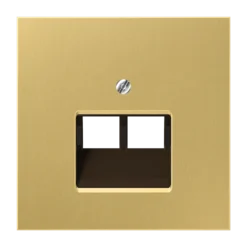 Centrinė plokštelė IAE/UAE lizdams, 2 x 8 polių, žalvaris, LS serijos, sendinto žalvario
