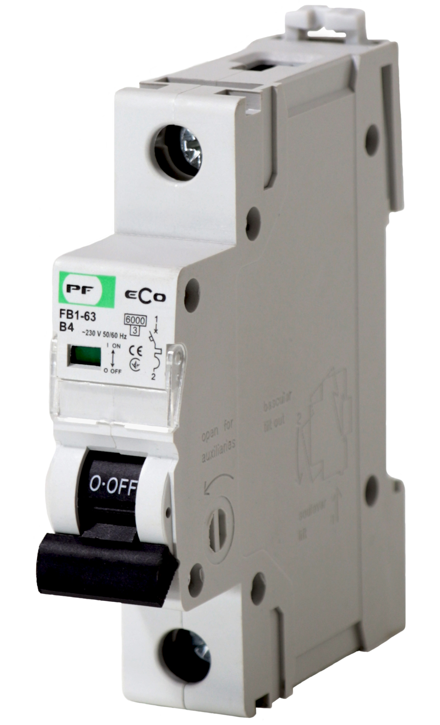 FB1-63 ECO Automatinis jungiklis 1P B 4A 6kA