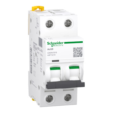 Acti9 iC60N Automatinis jungiklis 2P 16A B 6kA 400V