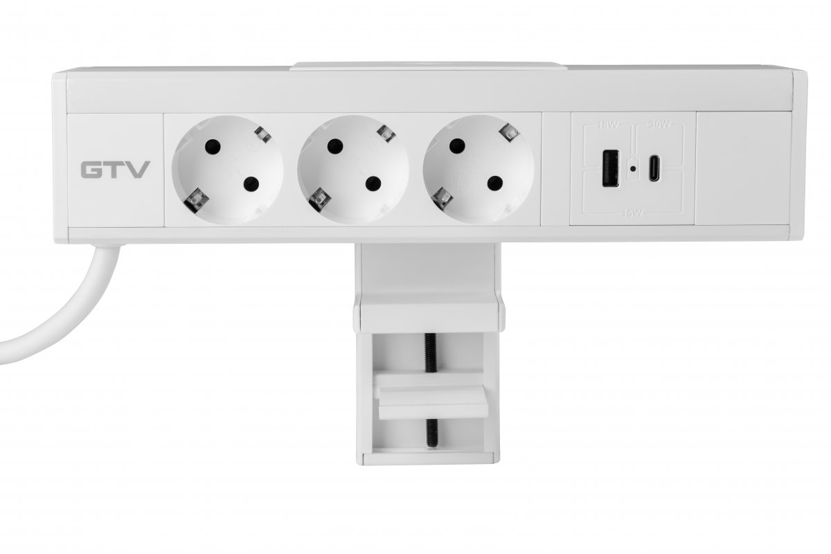 AE-GMNIC3S2U-10 ilgiklis 3x shucko su USB A+C
