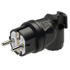05811-s Pernešamas guminis kampinis kištukas 16A 250V IP44