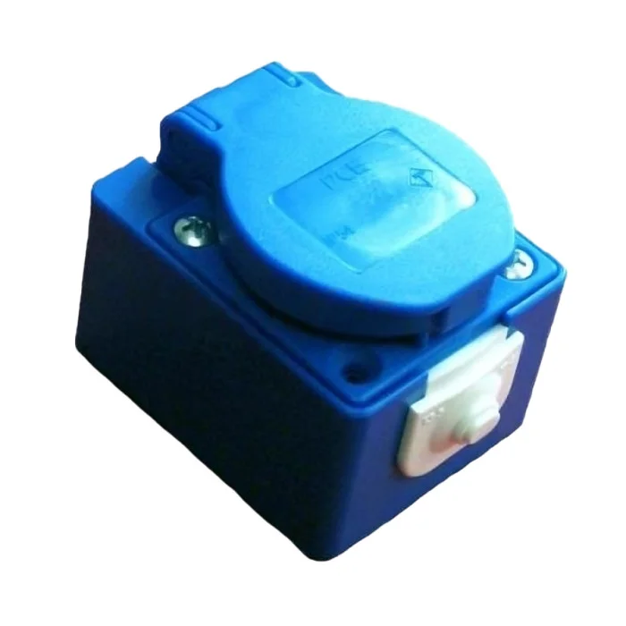105-0hp Virštinkinis kištukinis lizdas su dėžute 16A 230V IP54