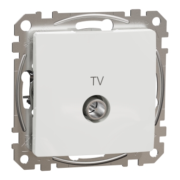 SDD111471 TV galinis lizdas 4dB, be rėmelio, baltos spalvos, Sedna Design