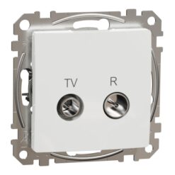 SDD111471R TV/R galinis lizdas 4dB, be rėmelio, baltos spalvos, Sedna Design