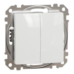 SDD111108 2 klavišų perjungiklis be rėmelio, baltas, Sedna Design