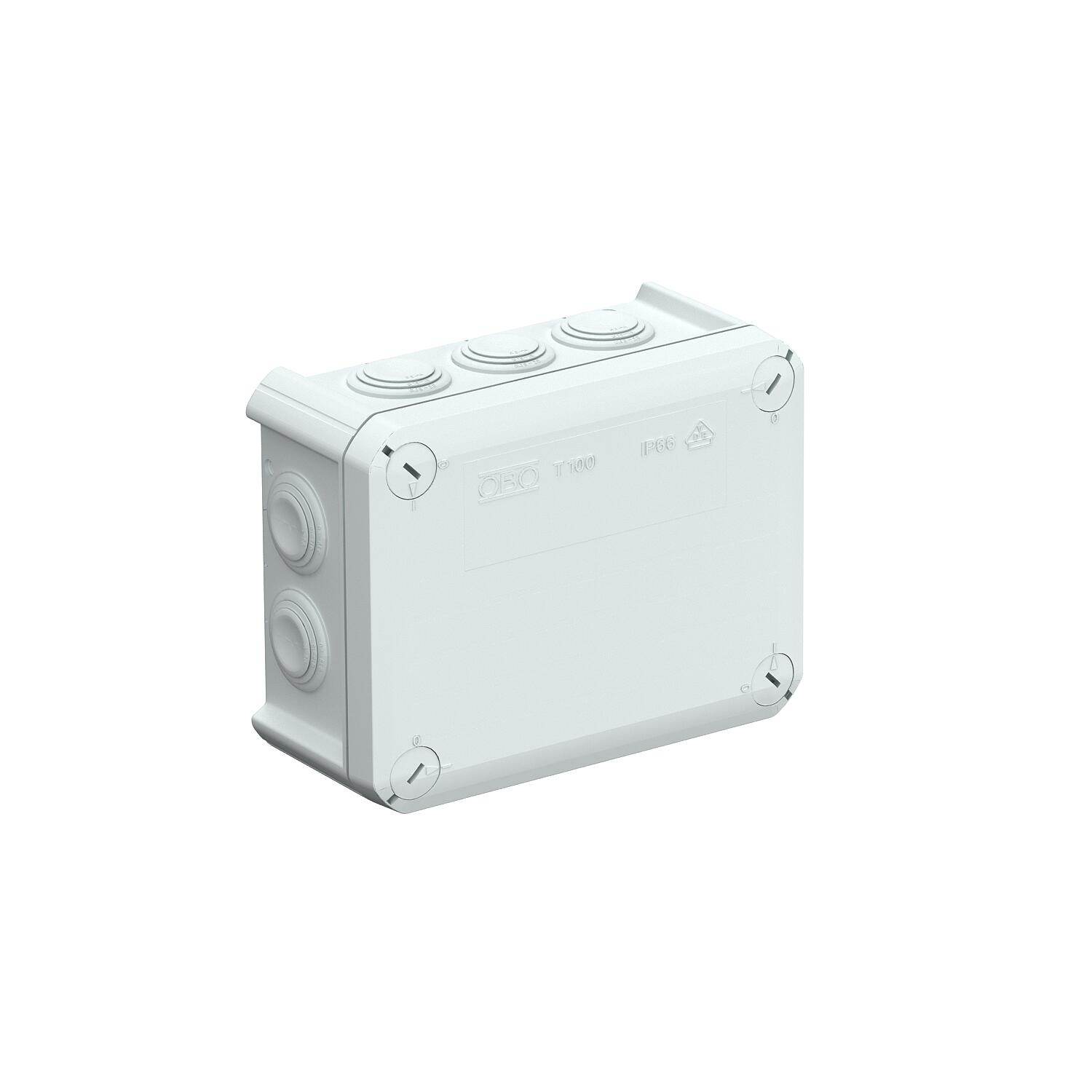 Hermetinė instaliacinė dėžutė 150x116x67mm IP66 be halogenų, pilka