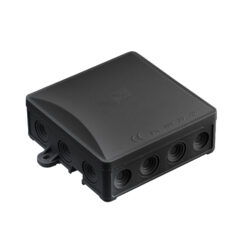 A.0064C Hermetinė instaliacinė dėžutė 90x90 IP54 juoda RAL9005  PAWBOL